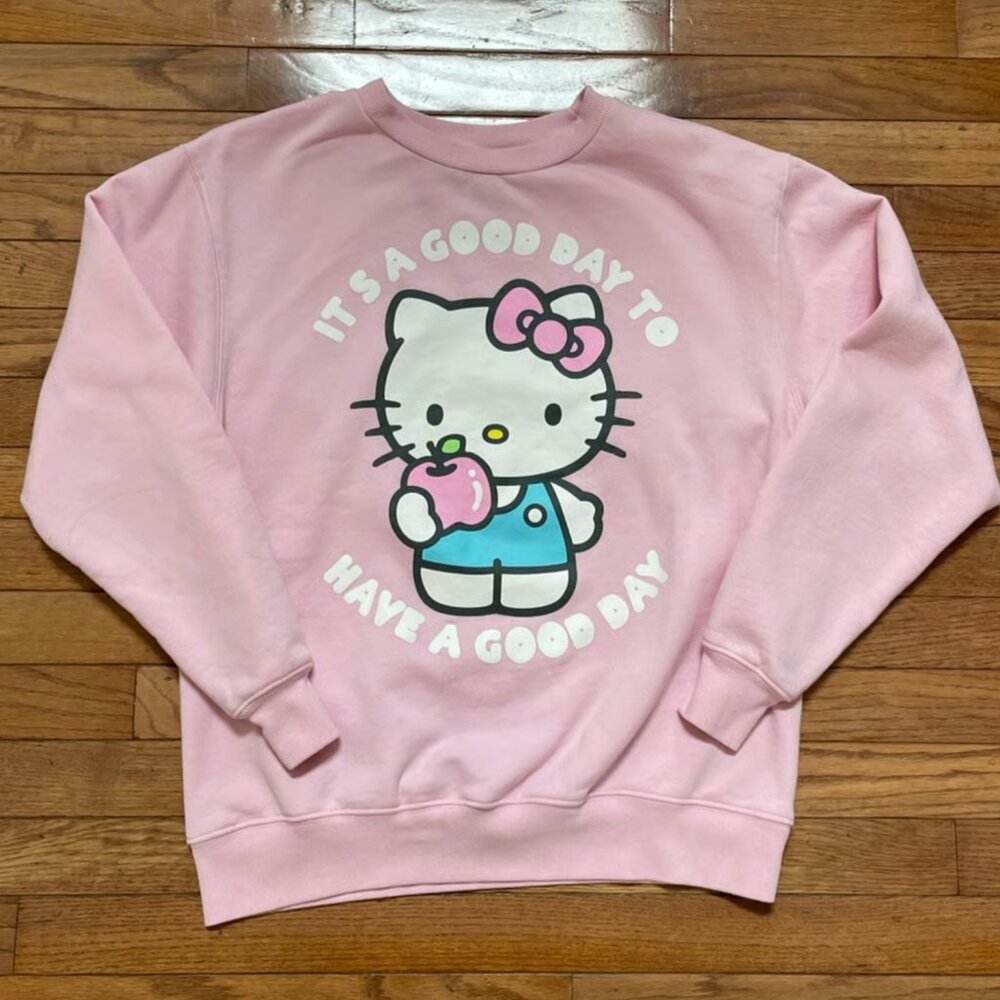Hello Kitty Pink Sanrio Crewneck (Womens Medium)